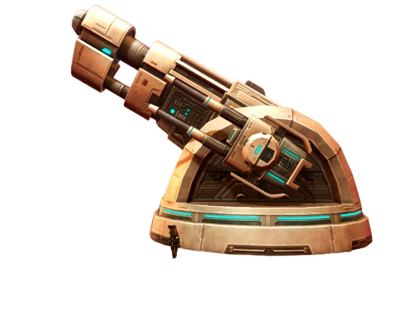 Defense turret guarding encrypted launch codes